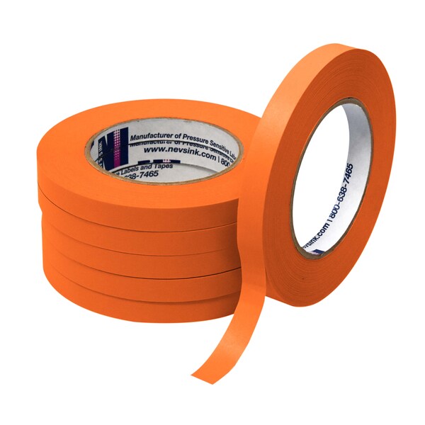 1/2" wide x 60yd Orange Labeling Tape